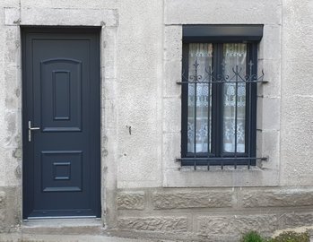 Porte et fenêtre PVC plaxées